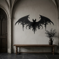 Majestic Bat Metal Wall Art