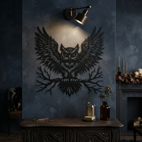 Magnificent Owl Metal Wall Art