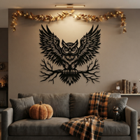 Magnificent Owl Metal Wall Art