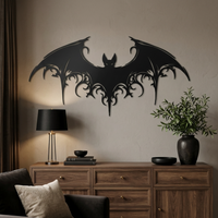 Majestic Bat Metal Wall Art