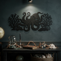 Octopus Metal Wall Decor