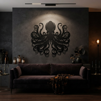 Ocean Monster Metal Wall Art