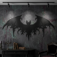 Majestic Bat Metal Wall Art
