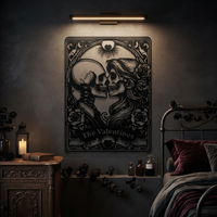Gothic Couple Skeleton Metal Wall Decor