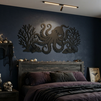 Octopus Metal Wall Decor