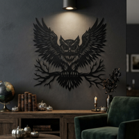 Magnificent Owl Metal Wall Art