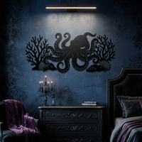 Octopus Metal Wall Decor