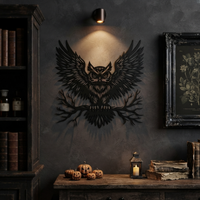 Magnificent Owl Metal Wall Art