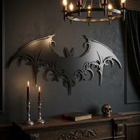 Majestic Bat Metal Wall Art