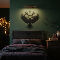 Aggressive Raven Viking Metal Sign