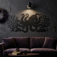 Octopus Metal Wall Decor