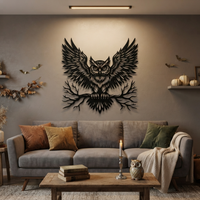 Magnificent Owl Metal Wall Art
