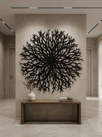 Abstract Tree of Life Wall Decor for Fireplace