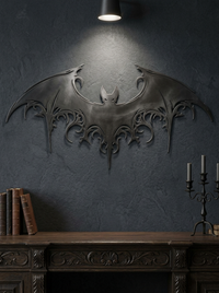 Majestic Bat Metal Wall Art