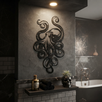 Octopus Metal Wall Art