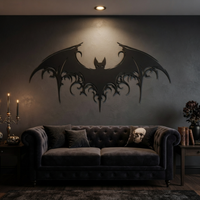 Majestic Bat Metal Wall Art