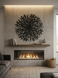 Abstract Tree of Life Wall Decor for Fireplace